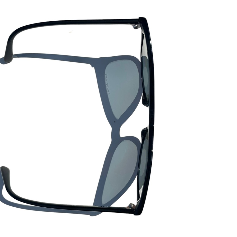 Prada Black Cat-Eye Sunglasses with Dark Lenses - Picture 4 of 12